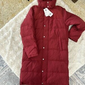 Levi red puffer jacket